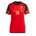 Maillot de foot Belgique Thorgan Hazard #16 Domicile vêtements Femmes Monde 2022 Manches Courtes